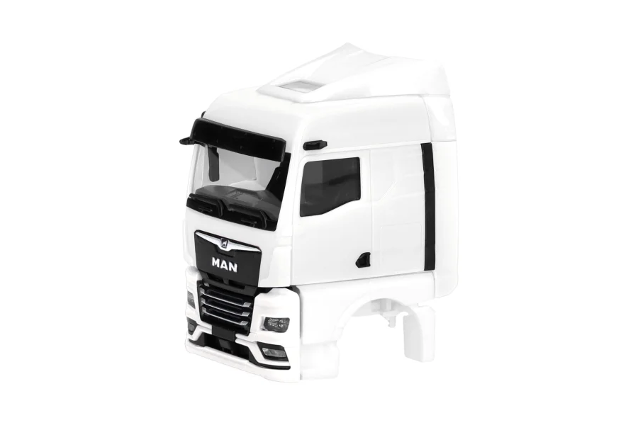 Servizio ricambi: cabina MAN TGX GM con deflettori aerodinamici e telecamera specchio, bianco (2 pezzi)