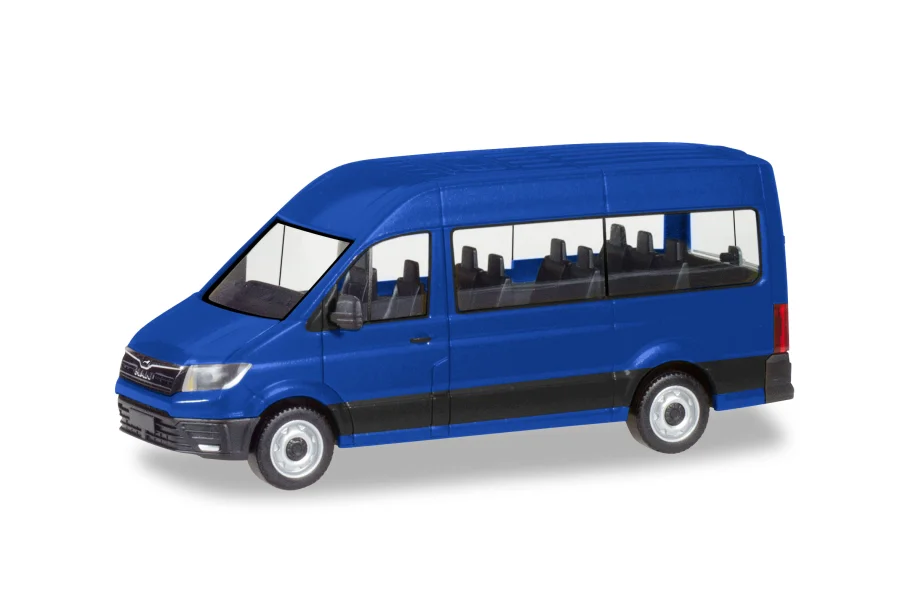 MAN TGE Bus, ultramarinblau