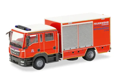 Herpa 099578: H0 LKW MAN TGL Euro6 GW-SAN Feuerwehr Hamburg