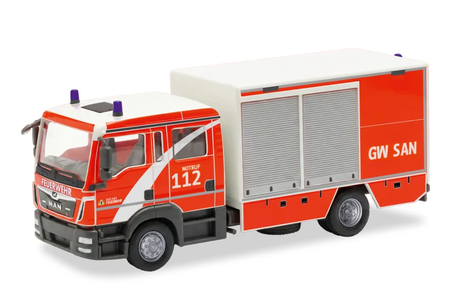 H0 LKW MAN TGL Euro6 GW-SAN Berliner Feuerwehr