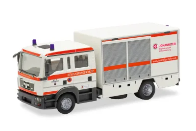 Herpa 099608: H0 LKW MAN TGL 08 GW-SAN Die Johanniter Cottbus Bevölkerungsschutz