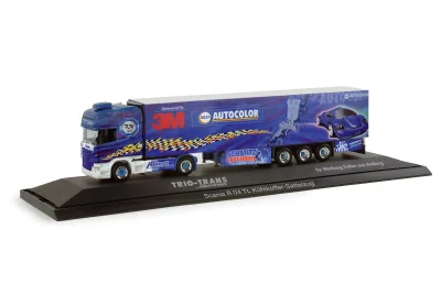 Herpa 121286: Scania R TL Kühlkoffer-Sattelzug "Trio-Trans/3M"