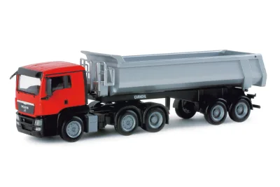 Herpa 156080: MAN TGS L Rundmulden-Sattelzug