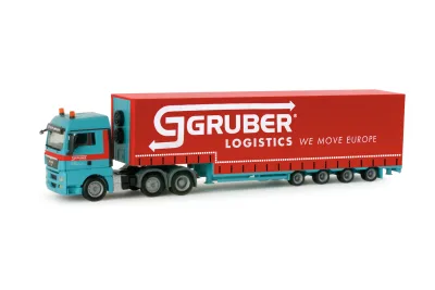 Herpa 156103: MAN TGX XLX Volumen-Sattelzug "Gruber"