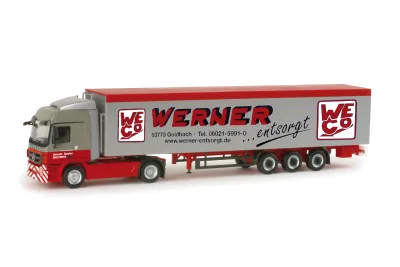 Herpa 156257: MB Actros L Schubboden-Sattelzug "Werner"