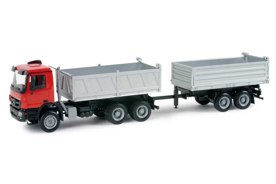 Mercedes Benz Actros S Baukipper-Tandemhängerzug