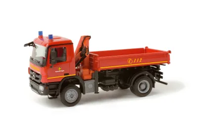 Herpa 156721: MB Actros S Allradkipper mit Palfinger Ladekran