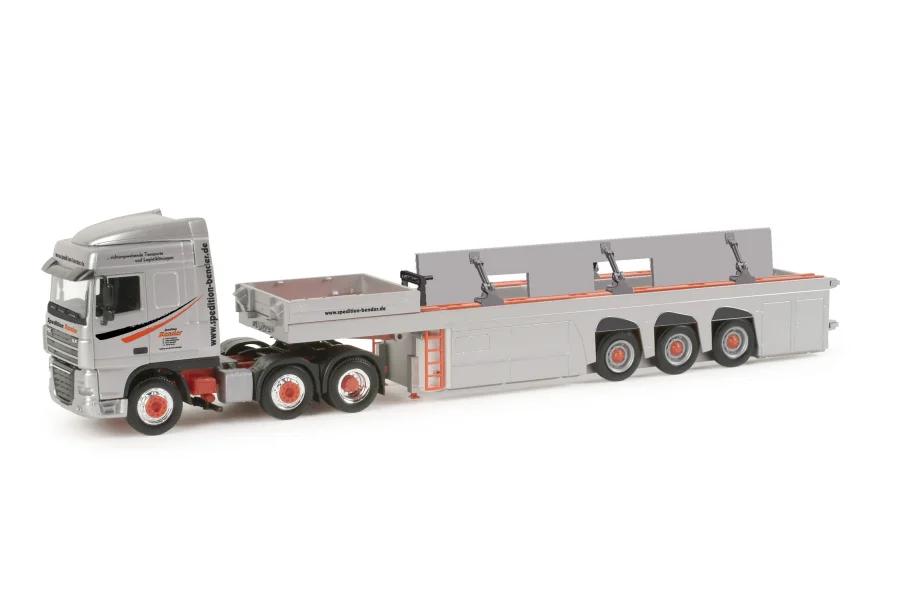 DAF XF 105 SC Betonfertigteiletransporter mit Ladung "Bender"