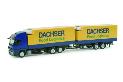 Herpa 156950: Mercedes Benz Actros L Wechselkoffer-Hängerzug "Dachser"