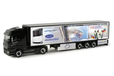 Herpa 157025: Mercedes-Benz Actros Black Edition Kühlkoffer-Sattelzug