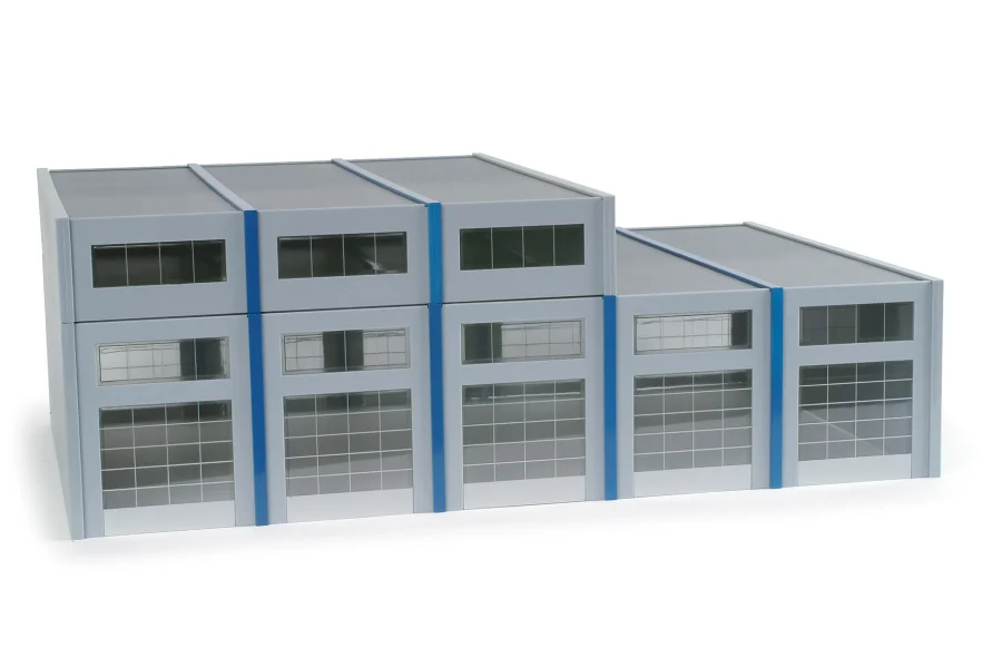Kit: edificio de agencia de transporte con oficina