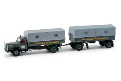 Herpa 157780: Henschel HS 140 Planen-Hängerzug "DB"
