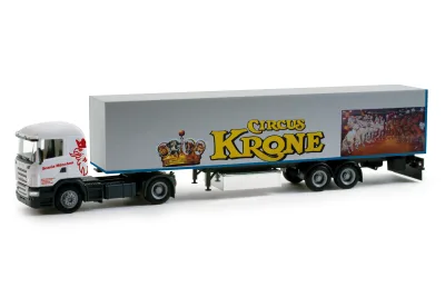 Herpa 157988: Scania R 04 TL Koffer-Sattelzug "Circus Krone"