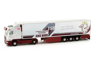 Herpa 158114: Scania R HL Kühlkoffer-Sattelzug "TSU Bode"