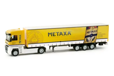 Herpa 158138: Renault Magnum Gardinenplanen-Sattelzug