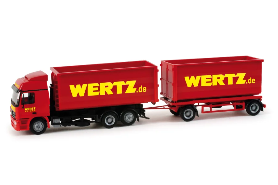 MB Actros L 02 Abrollmulden-Hängerzug