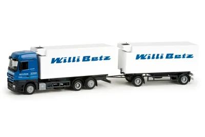 Herpa 158381: MB Actros L ´08 Wechselkoffer-Hängerzug