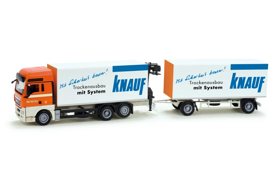 MAN TGX XXL Planen-Hängerzug mit Kran