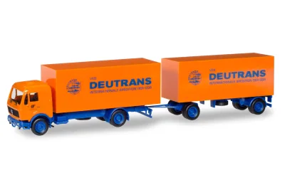 Herpa 308137: Mercedes-Benz Koffer-Hängerzug