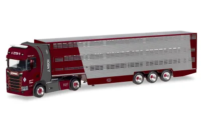 Herpa 309264: Scania CS Hochdach Viehtransporter "Nisch"
