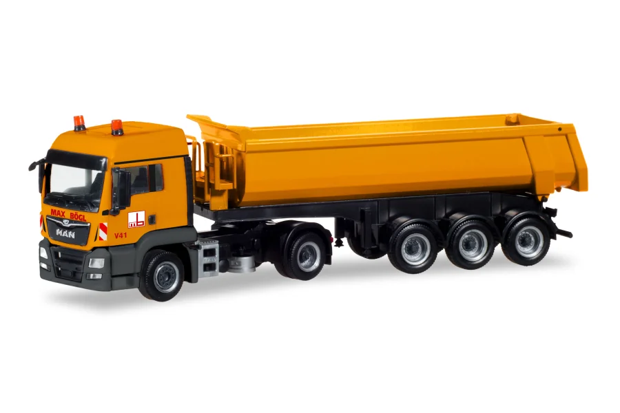 MAN TGS LX Rundmulden-Sattelzug "Max Bögl"
