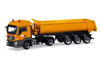 Herpa 309462: MAN TGS LX Rundmulden-Sattelzug "Max Bögl"