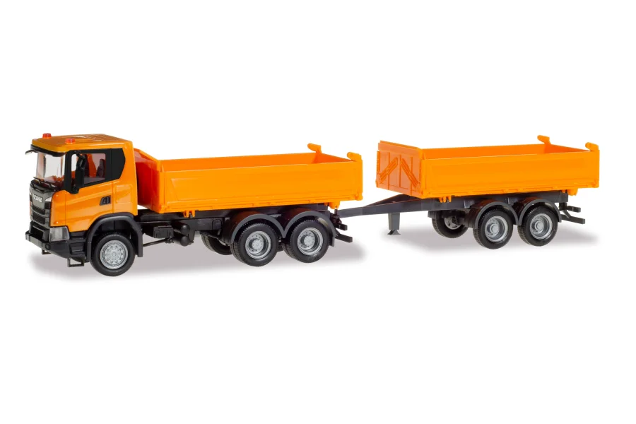 Convoglio rimorchi ribaltabili da costruzione tandem 6x6