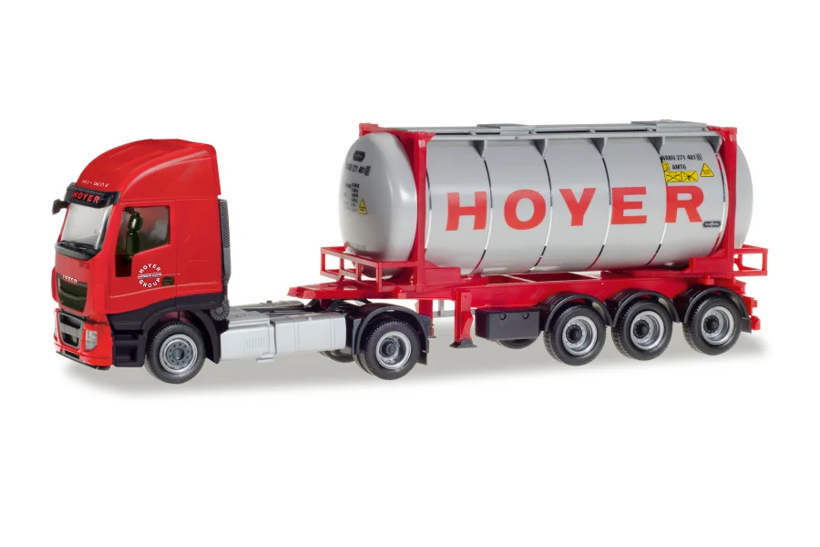 Návěsový souprava se swap-kontejnerem "Hoyer Chemie"