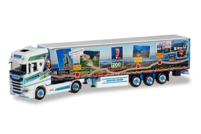 Herpa 309981: Scania CS 20 Hochdach Gardinenplanen-Sattelzug