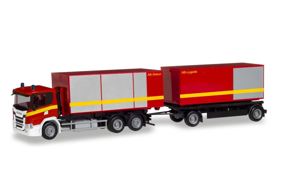 Scania CG 17 Abrollcontainer-Hängerzug "Feuerwehr"