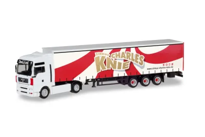 Herpa 310154: MAN TGA XXL Gardinenplanen-Sattelzug