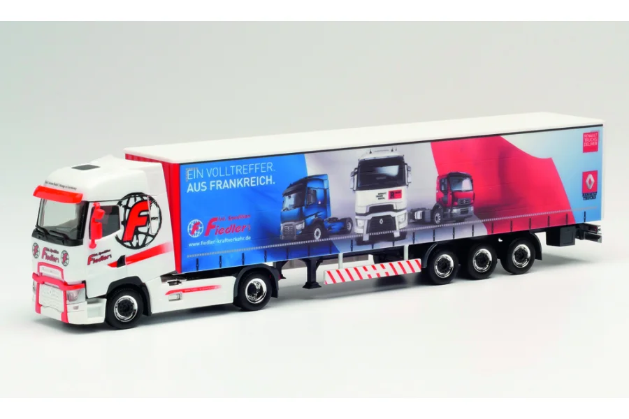 Renault T Gardinenplanen-Sattzelzug "Fiedler Transporte"