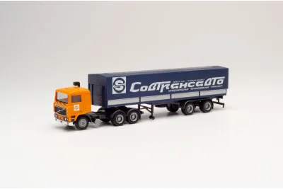 Herpa 311113: Volvo F12 6x4 Planen-Sattelzug "Sovtransavto"
