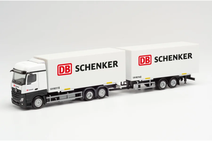 MB Actros Bigspace Wechselkoffer-Hängerzug