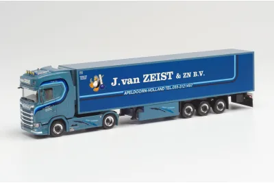 Herpa 313063: Scania CS 20 HD Kühlkoffer-Sattelzug