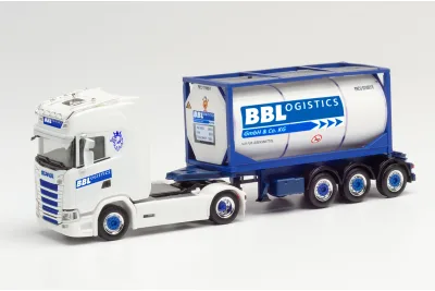 Herpa 313162: Scania CS 20 HD Tankcontainer-Sattelzug