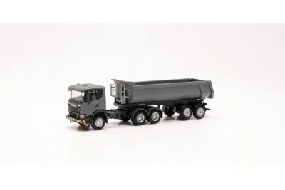 Herpa 316248: Scania CG17 6x6 Rundmulden-Sattelzug
