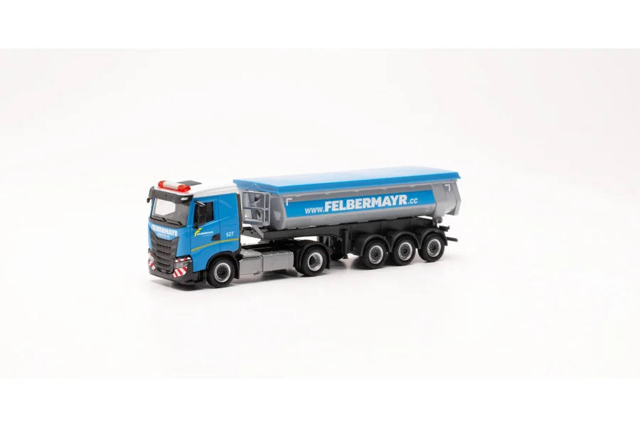 Iveco S-Way Niedrigdach Rundmulden-Sattelzug