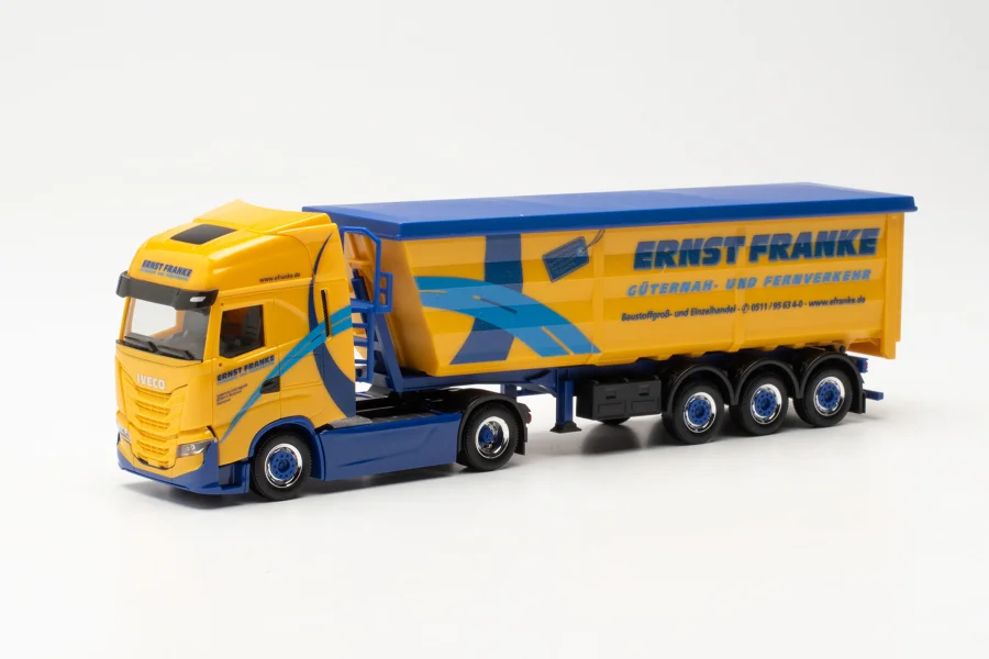 Iveco S-Way Stahlrundmulden-Sattelzug