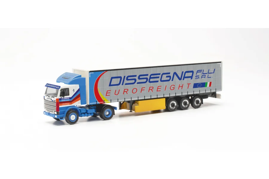 Scania 142 Gardinenplanen-Sattelzug