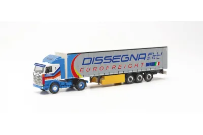 Herpa 316729: Scania 142 Gardinenplanen-Sattelzug