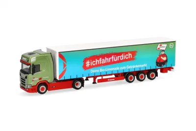 Herpa 318600: Scania CR 20 HD Gardinenplanen-Sattelzug