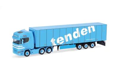 Herpa 321143: Scania CR 20 Hochdach 6x4 Kühlkoffer-Sattelzug "Tenden"