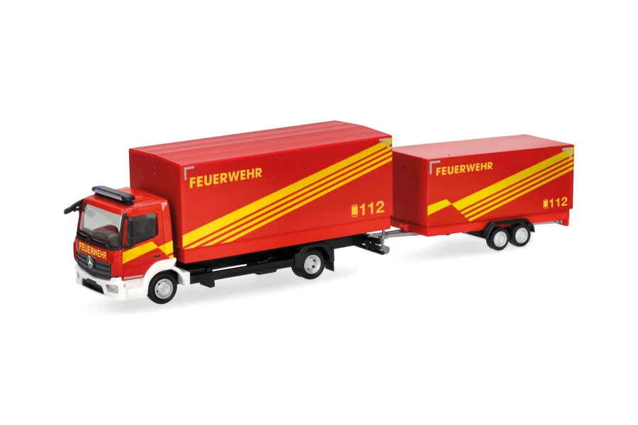 Mercedes-Benz Atego `13 Planen-LKW mit Planen-Anhänger "Feuerwehr GW Logistik"