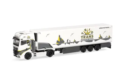 Herpa 321358: MAN TGX GX Kühlkoffer-Sattelzug "Trio-Trans/EVOLION"