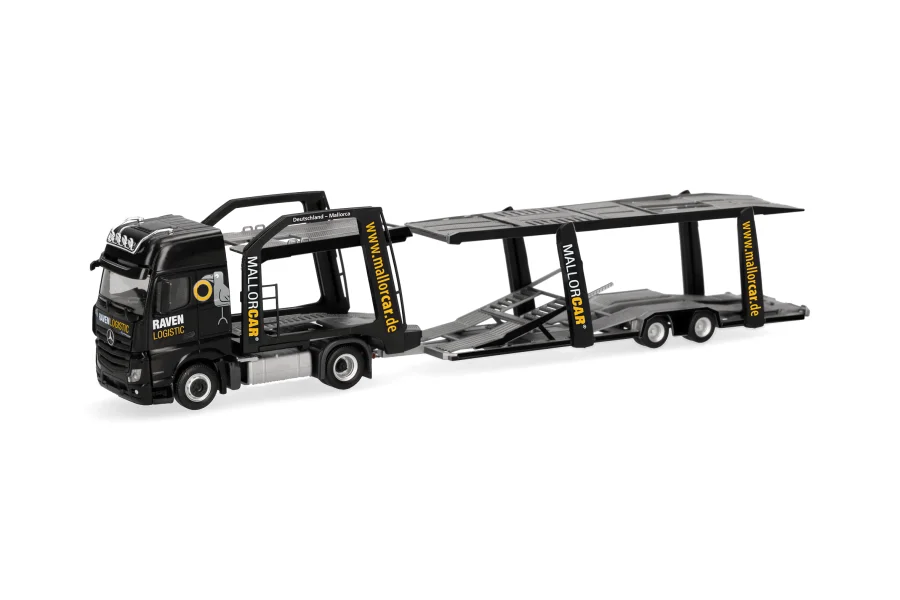 Mercedes-Benz Actros L 18 Gigaspace Autotransporter-Hängerzug "Raven Logistic"