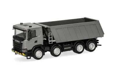 Herpa 321402: Scania XT 17 Kipp-LKW 4achs, grau-gelb