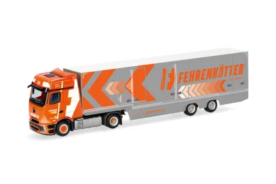 Herpa 321440: Mercedes-Benz Actros L ProCabin Gigaspace Koffer-Sattelzug "Fehrenkötter"