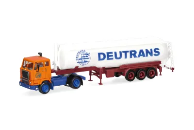 Herpa 321600: Volvo F88 Silo-Sattelzug "Deutrans"