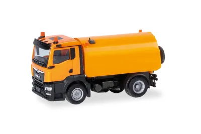 Herpa 321617: MAN TGS NN Kehrmaschine, kommunalorange